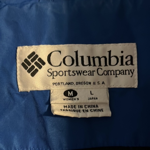COLUMBIA Blue & Black Winter Jacket size medium - Picture 2 of 5